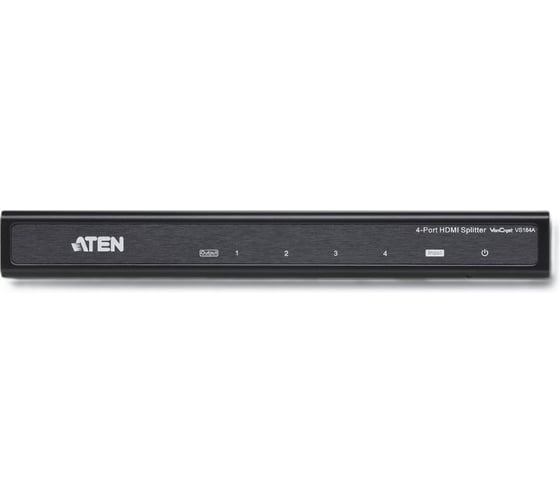 Изображение товара Разветвитель ATEN HDMI, 1 4 устройства, 15 метр.(24AWG), F, без шнуров, БП 220 5.3V VS184A-AT-G