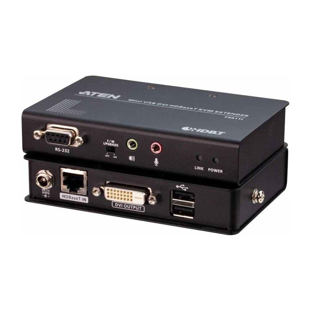 Изображение товара Удлинитель ATEN CE611-AT-G DVI HDBaseT KVM с USB-A