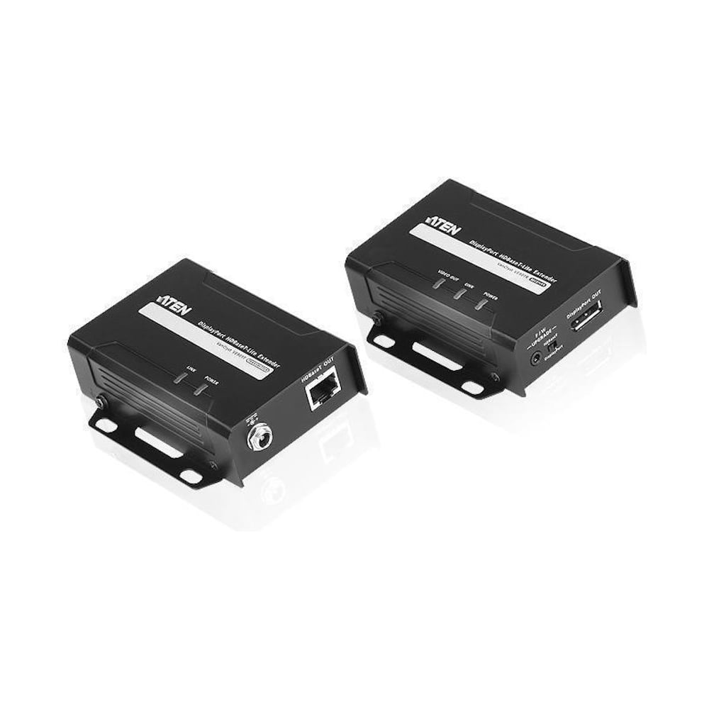 Изображение товара Удлинитель ATEN DisplayPort HDBaseT-Lite, 70 метр., 1xUTP Cat5e, DP+RJ45, F, без шнуров, 2xБП 220 5V VE901-AT-G