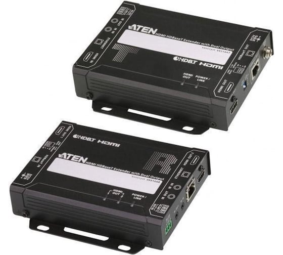 Изображение товара Удлинитель ATEN HDMI HDBaseT, Dual Output (4K 100м / 1080p 150м) VE814A-ATA-G