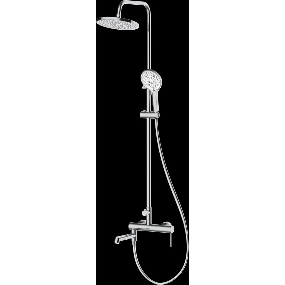 Изображение товара Душевая система DQ Stuttgart хром DA1773701 с верхним и ручным душем