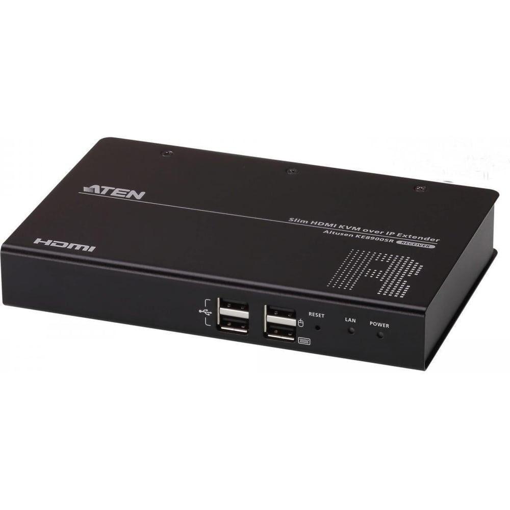 Изображение товара Приемник ATEN компактный для KVM-удлинителя с доступом по IP и поддержкой одного HDMI-дисплея KE8900SR-AX-G