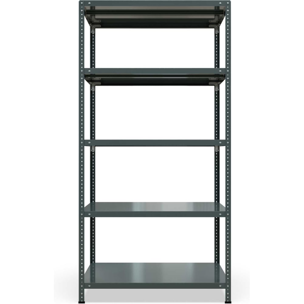 Изображение товара Стеллаж металлический IRONMEBEL Прайм 2200х1000х500 мм 5 полок серый графит M-PRI-2200-1005-5T