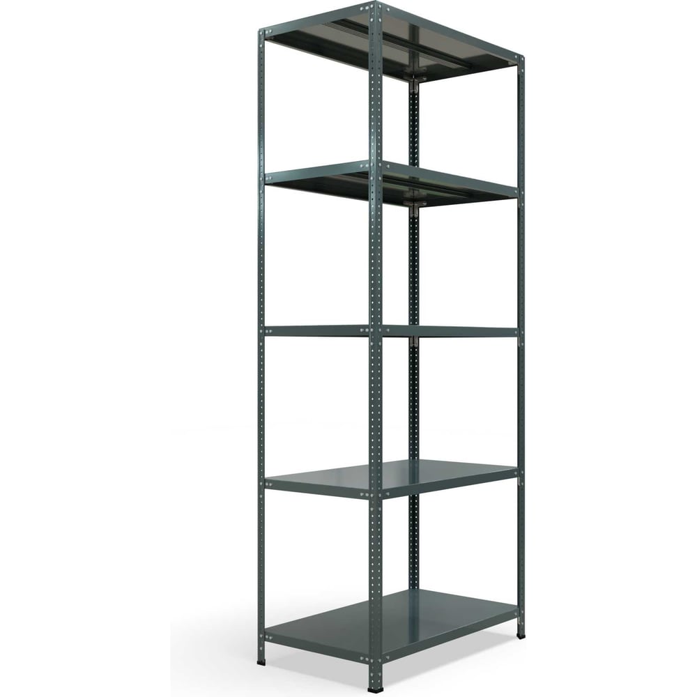 Изображение товара Стеллаж металлический IRONMEBEL Нексус 2200х800х500 мм 5 полок серый графит M-NEX-2200-0805-5T