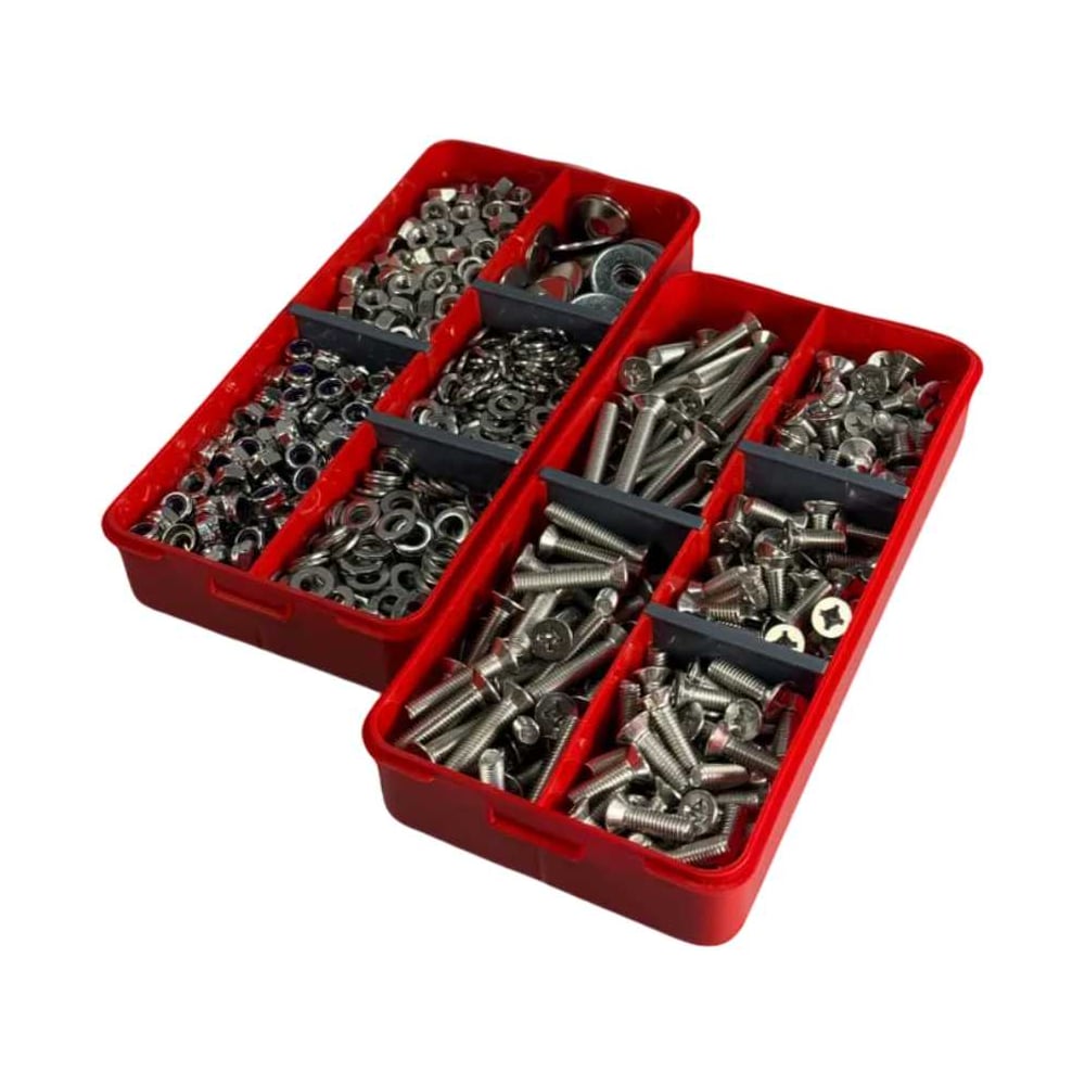 Изображение товара Набор органайзеров 23 Болта 2 в 1 винты гайки шайбы универсальный