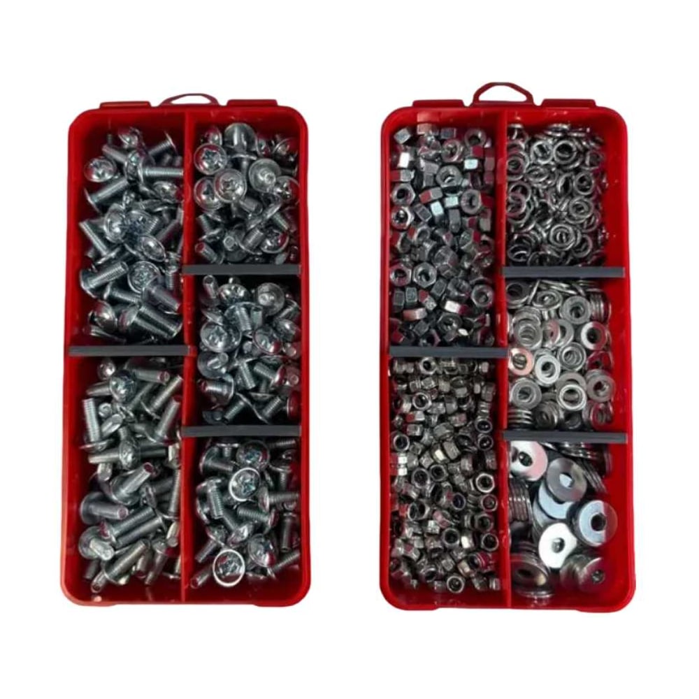 Изображение товара Набор органайзеров 23 Болта 2 в 1 винты гайки шайбы (М6) № 30 1000073/1000197