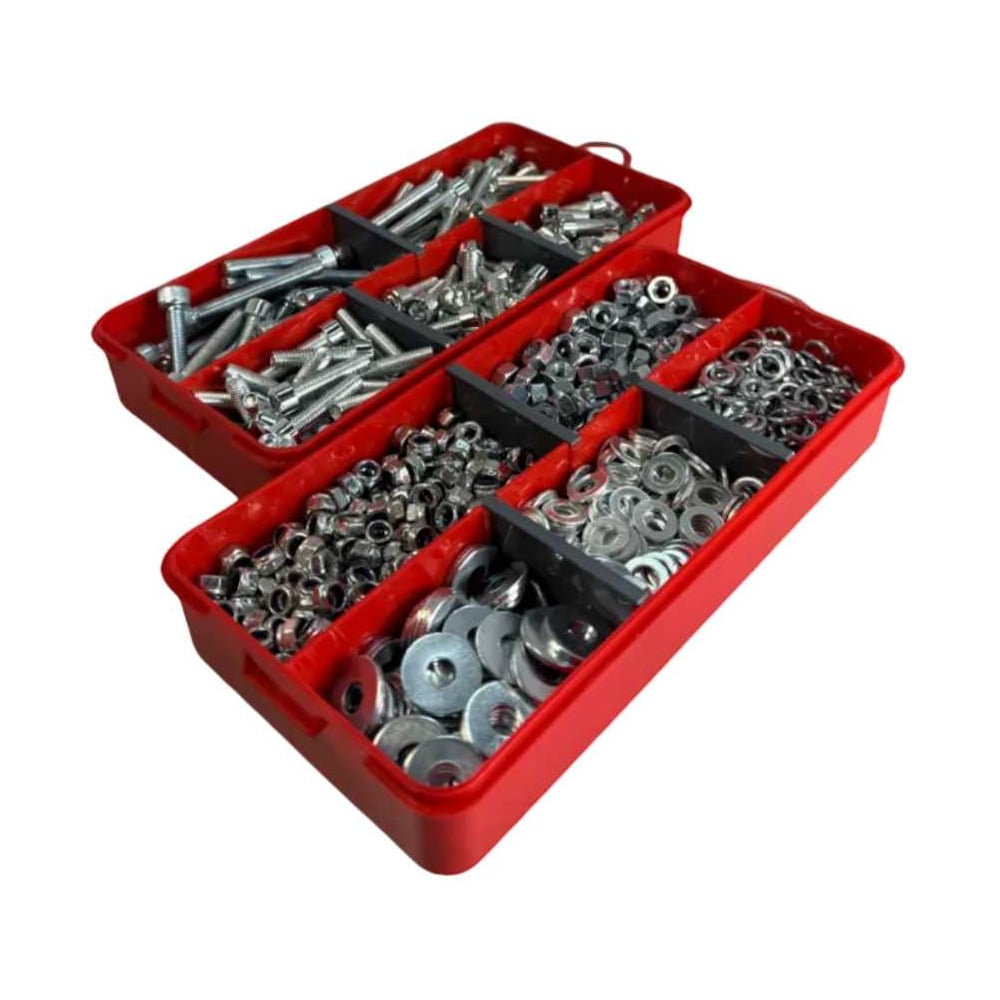 Изображение товара Набор крепежа 23 Болта 2в1 М6 №24 Винты Гайки Шайбы