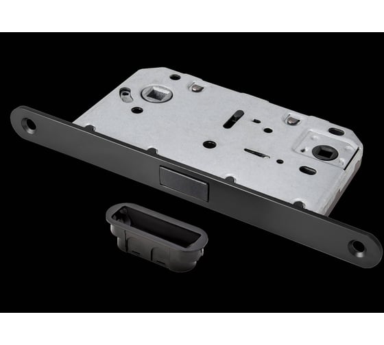 Изображение товара Защелка сантехническая магнитная TIXX LBM 5096 pl Black с пластиковой ответной планкой черный TIXX LBM 5096 pl Black