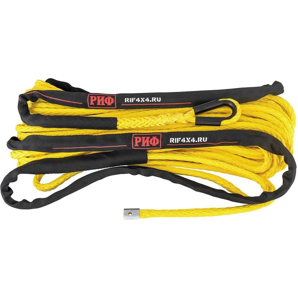 Изображение товара Трос для лебёдки синтетический РИФ 10 мм/26 м, желтый SR10YE
