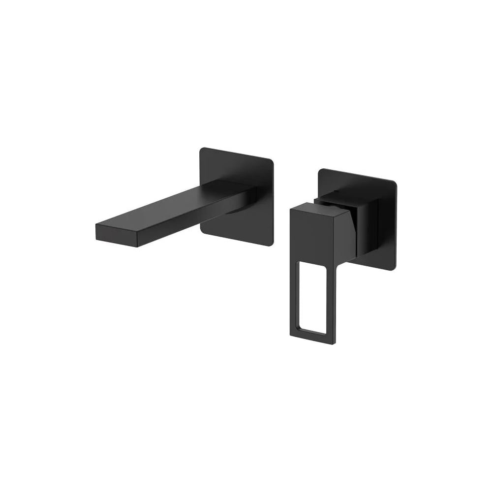 Изображение товара Смеситель для раковины DQ Dortmund встраиваемый настенный черный DA1714405