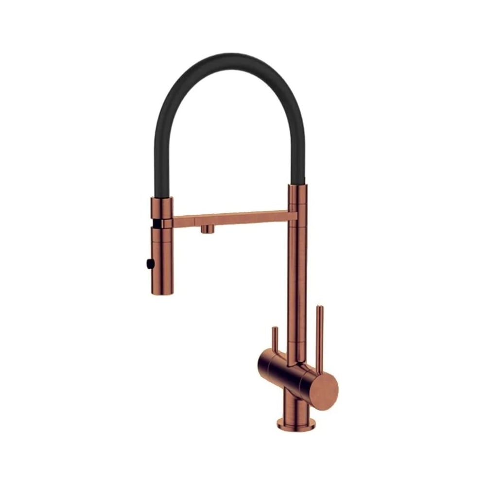 Изображение товара Смеситель для кухонной мойки DQ с фильтром розовое золото DA1462502Rose