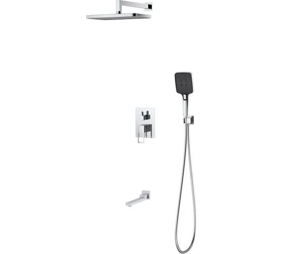 Изображение товара Душевая система для ванны и душа DQ Dortmund DA1715601 встраиваемая с изливом хром DA1715601