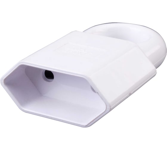 Изображение товара Кабельная розетка duwi прямая 10А 230B под евровилку CEE 7/16 б/з с кольцом белая 30460 9