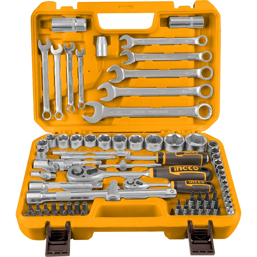 Изображение товара Набор ручного инструмента INGCO 82 шт (2) INDUSTRIAL HKTS42802 Изображение товара Набор ручного инструмента INGCO 82 шт (2) INDUSTRIAL HKTS42802