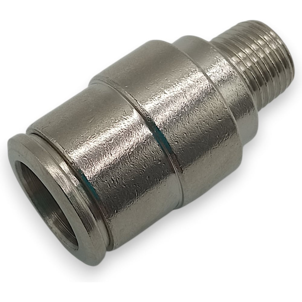 Изображение товара Фитинг Контактная Механика цанговый прямой 1/8, трубка 10мм KEMOC10-01P-A