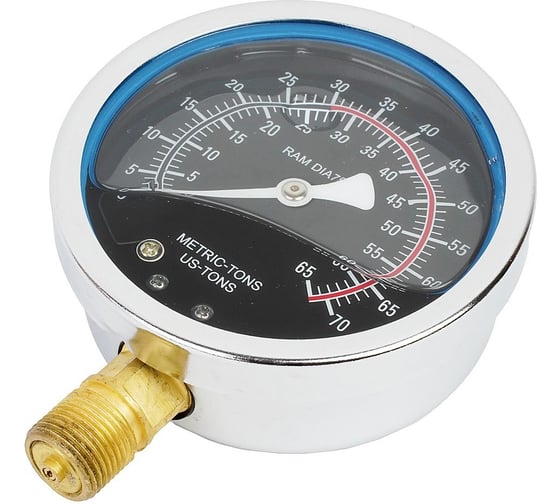 Изображение товара Манометр для пресса AV Steel 30т, глицериновый, для AV-951031, шт. AV-951031-1