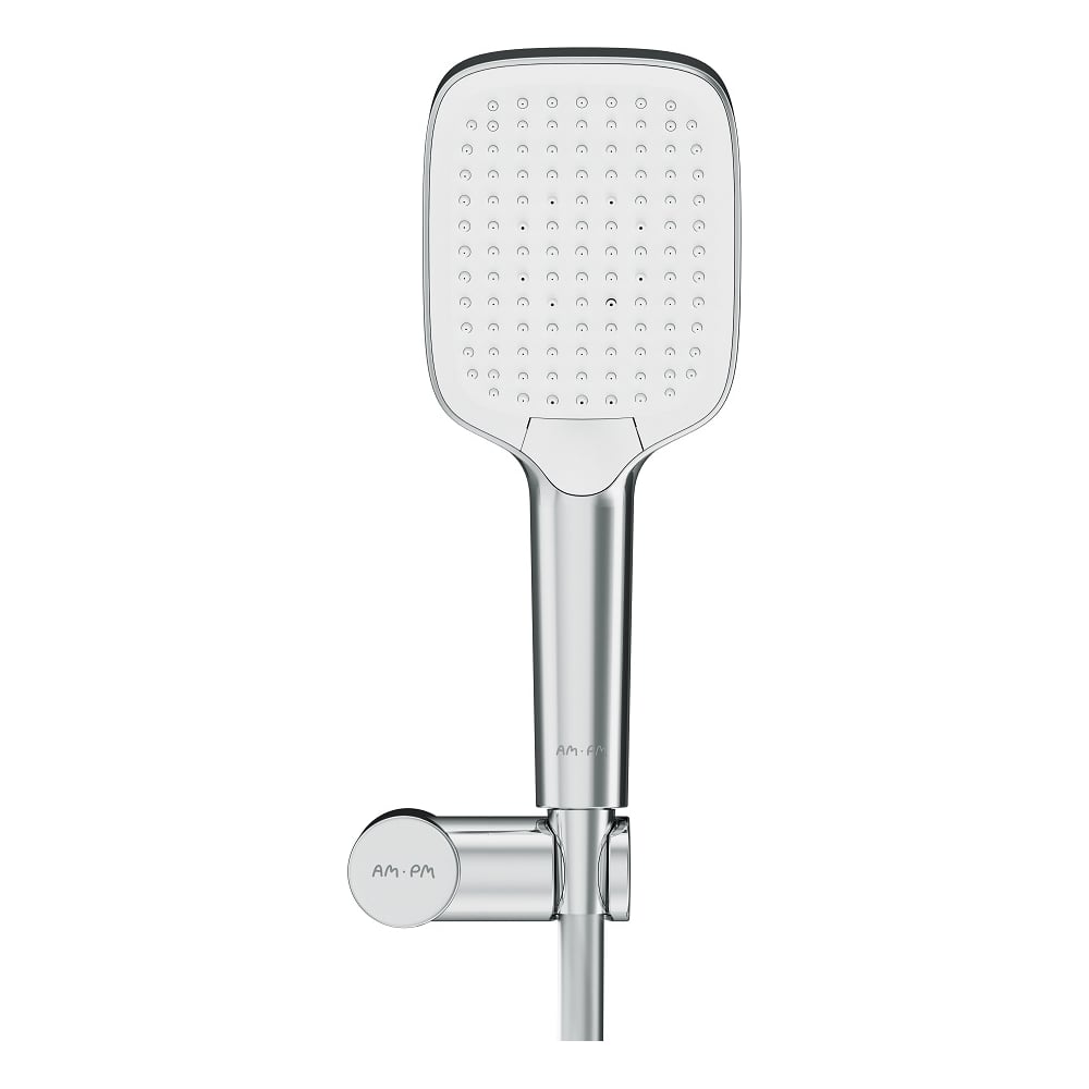 Изображение товара Душевой набор AM.PM Func шланг 1750мм, держатель ручного душа, ручной душ 103x257мм, 3 функции, хро F0118F000