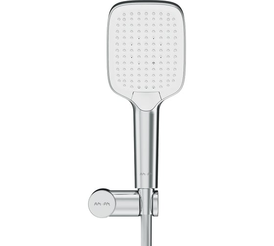 Изображение товара Душевой набор AM.PM Func шланг 1750мм, держатель ручного душа, ручной душ 103x257мм, 3 функции, хро F0118F000