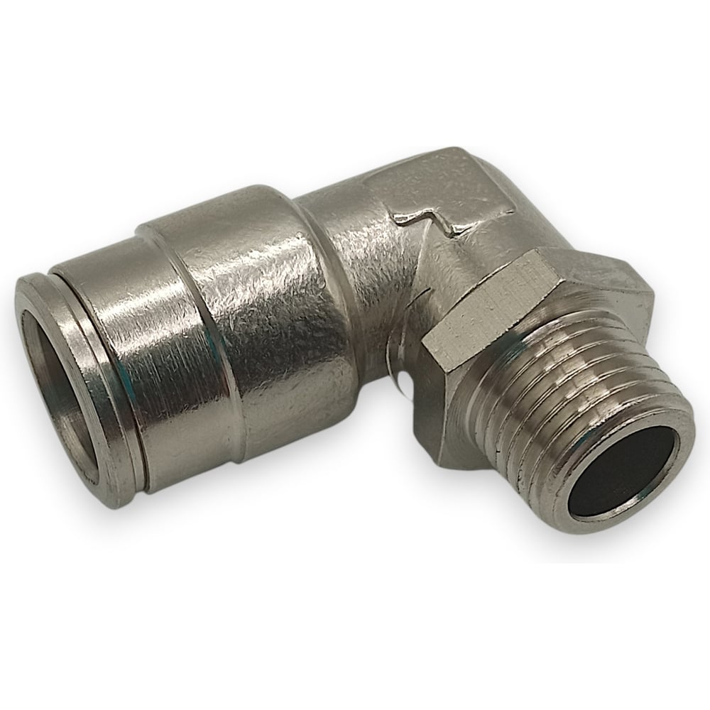 Изображение товара Фитинг Контактная Механика цанговый угловой 1/4, трубка 12мм KEML12-02P-A