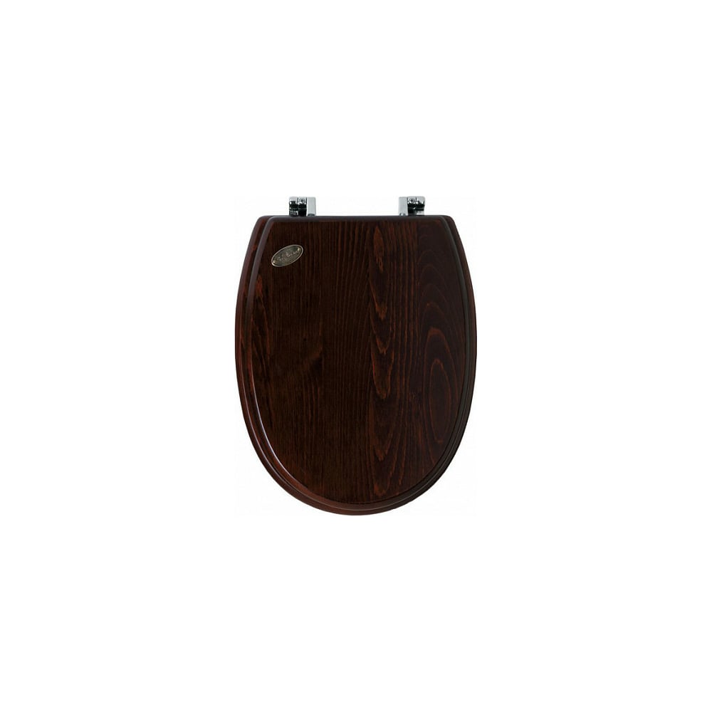 Изображение товара Деревянное сиденье SIMAS ARCADE орех с хромированными петлями