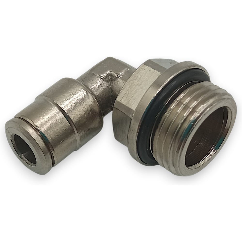 Изображение товара Фитинг Контактной Механики KEML06-03G-A Никелированная латунь 3/8M-6 мм