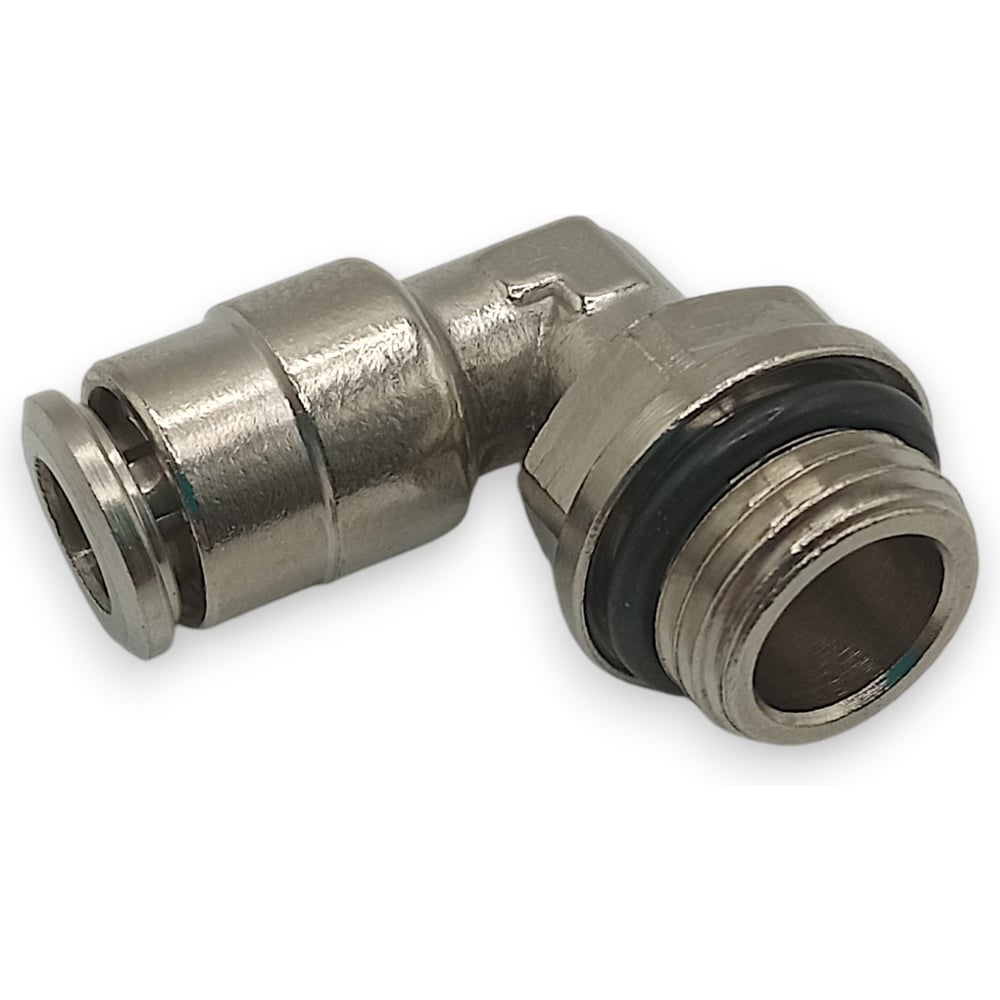 Изображение товара Фитинг Контактная Механика цанговый угловой G1/4, трубка 6мм KEML06-02G-A