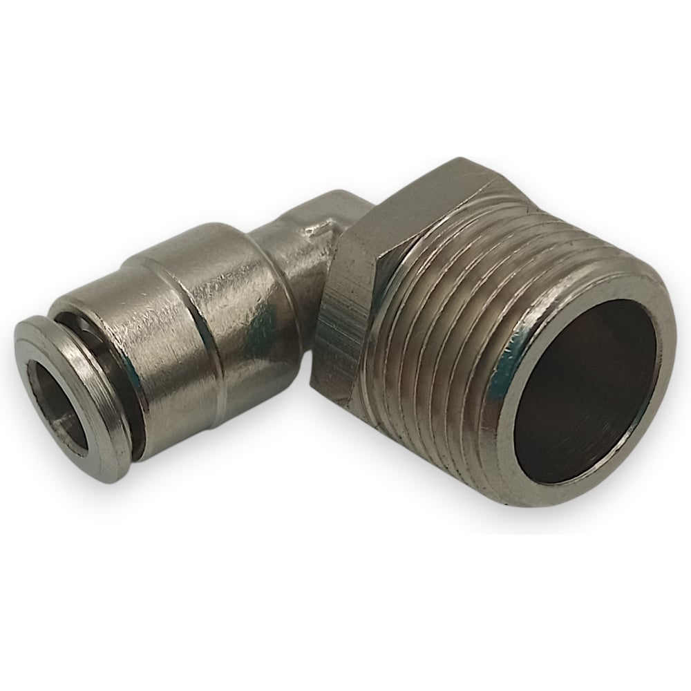 Изображение товара Фитинг Контактная Механика цанговый угловой 3/8, трубка 6мм KEML06-03P-A