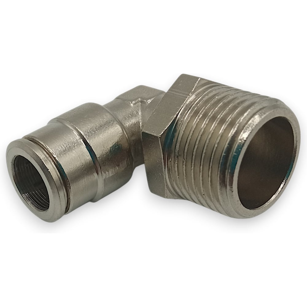 Изображение товара Фитинг Контактная Механика цанговый угловой 1/2, трубка 6мм KEML06-04P-A