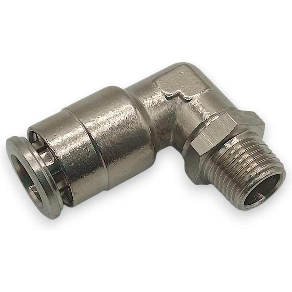 Изображение товара Фитинг KEML Никелированная латунь 1/8M-8 мм угловой 90°