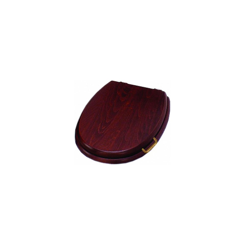 Изображение товара Сиденье для унитаза SIMAS LANTE из дерева орех с бронзовыми петлями, овальное