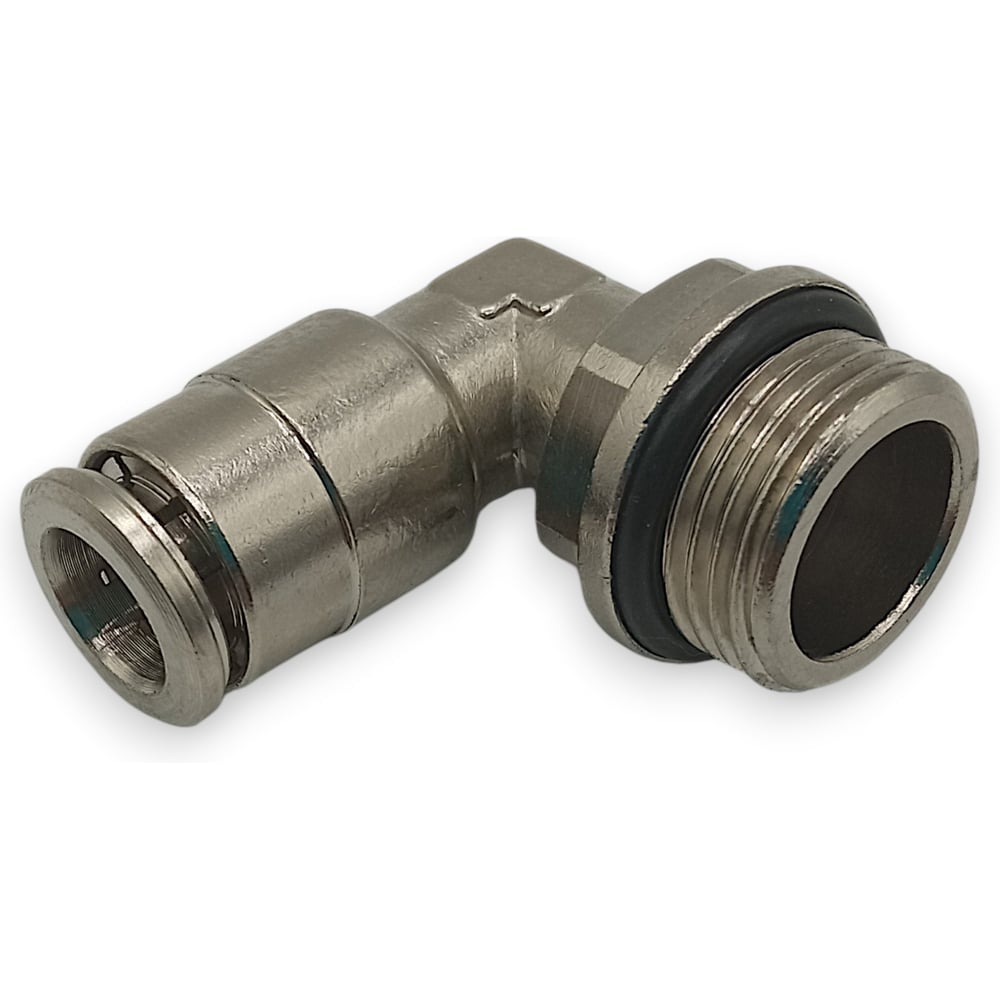 Изображение товара Фитинг Контактной Механики KEML08-03G-A никелированная латунь 3/8M-8 мм угловой