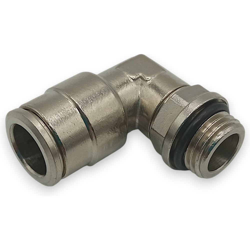 Изображение товара Фитинг Контактная Механика цанговый угловой G1/4, трубка 10мм KEML10-02G-A