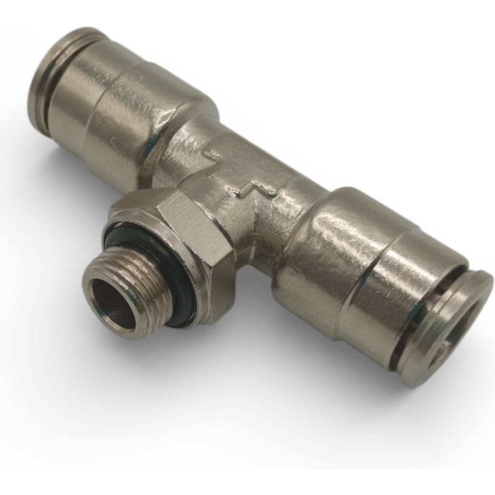 Изображение товара Тройник цанговый Контактная Механика G1/8, трубка 8мм KEMB08-01G-A