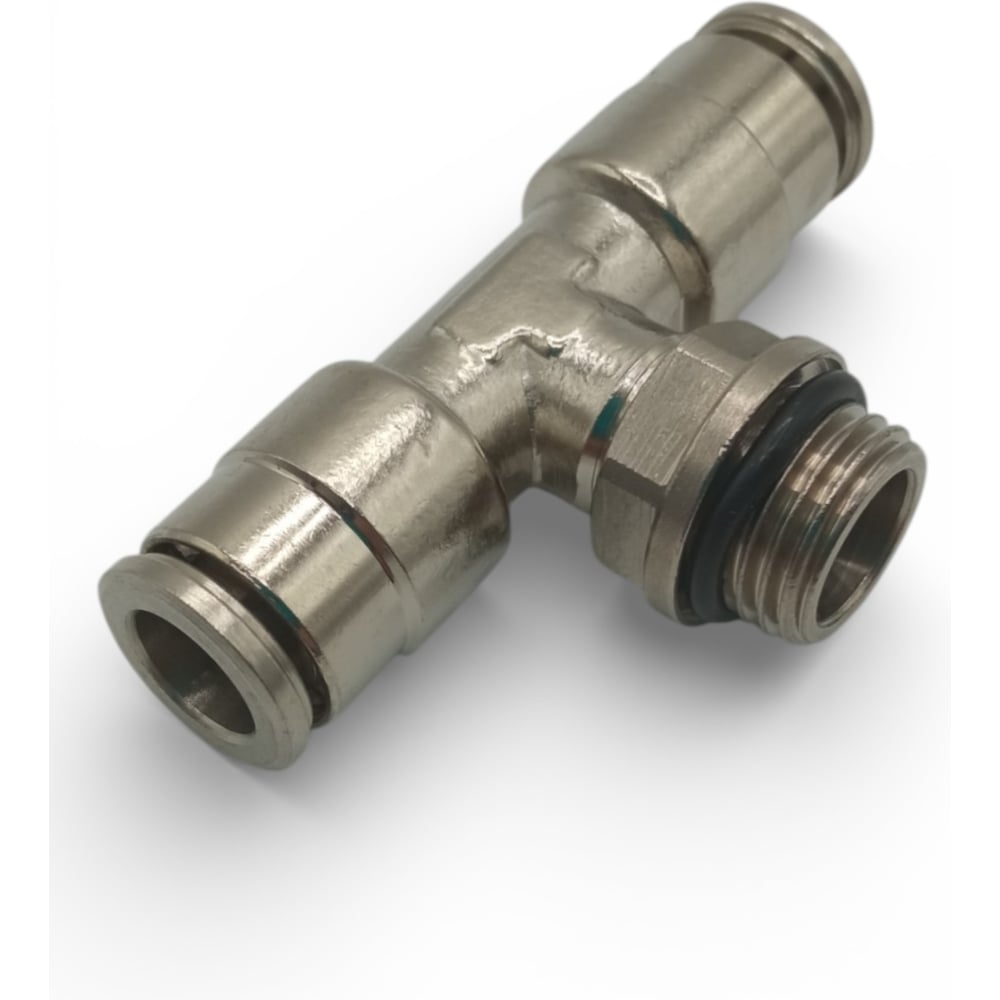 Изображение товара Тройник цанговый Контактная Механика G1/4, трубка 8мм KEMB08-02G-A