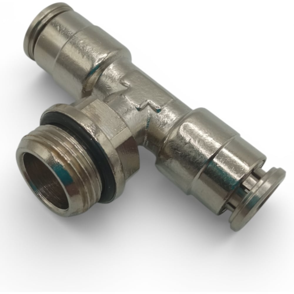 Изображение товара Тройник цанговый Контактная Механика G3/8, трубка 8мм KEMB08-03G-A