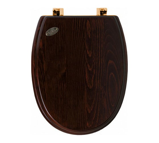 Изображение товара Деревянное сиденье SIMAS ARCADE цвет орех, петли цвет бронза AR 005 Br