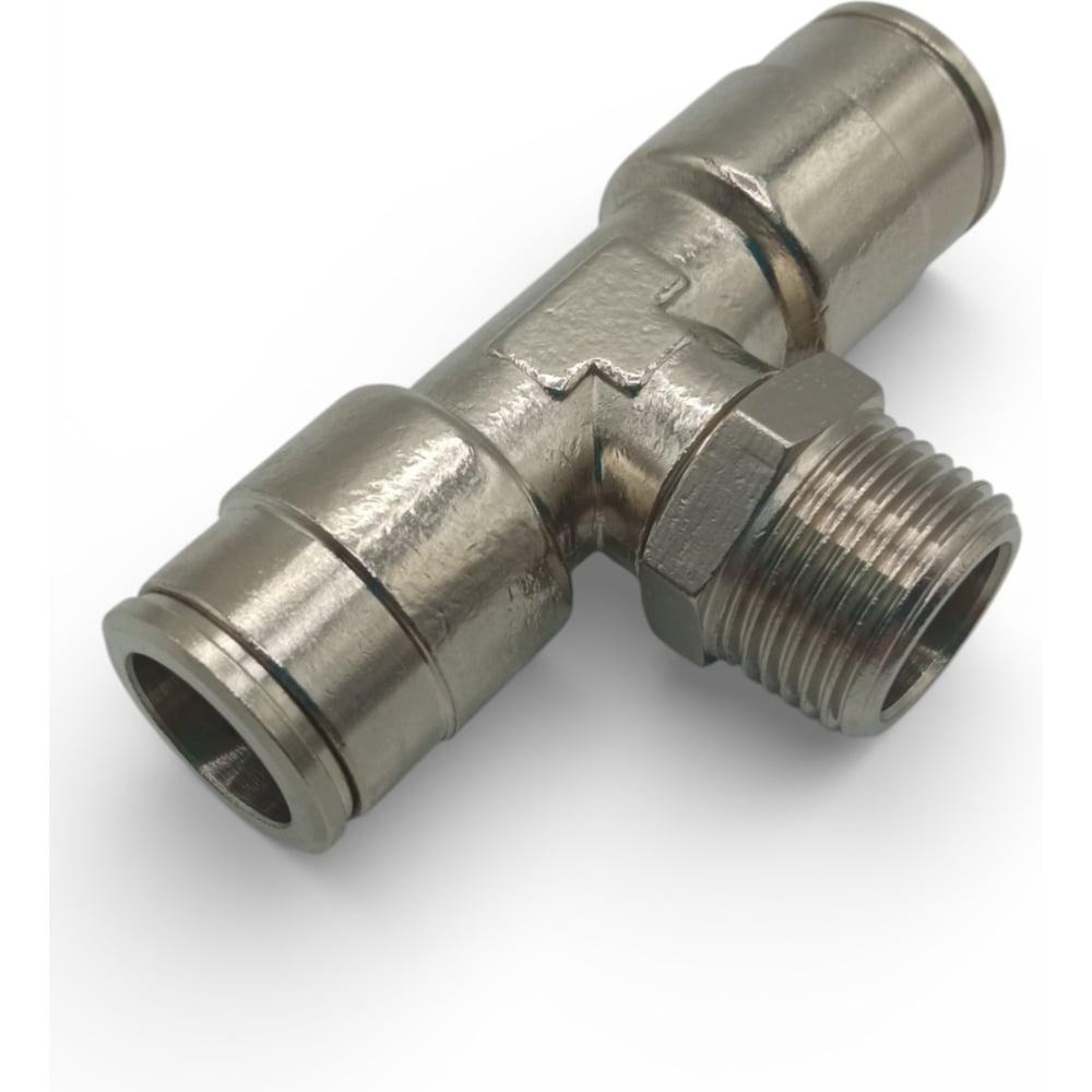 Изображение товара Тройник цанговый Контактная Механика 3/8, трубка 12мм KEMB12-03P-A