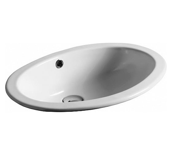 Изображение товара Встраиваемая раковина SIMAS MARINE 55x42x18.5, без отверстий, белый S 50P bia