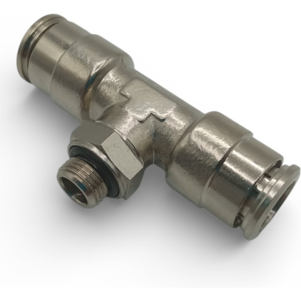 Изображение товара Тройник цанговый Контактная Механика G1/8, трубка 10мм KEMB10-01G-A