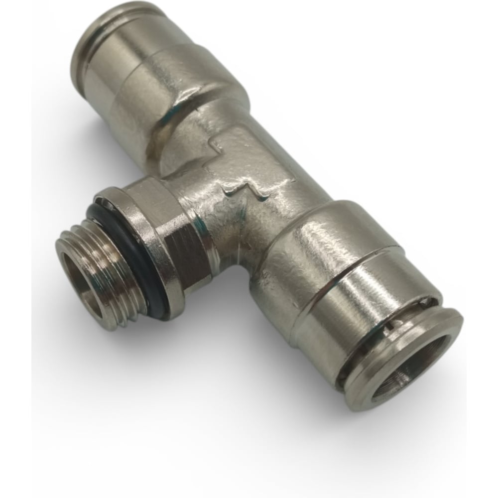 Изображение товара Тройник цанговый Контактная Механика G1/4, трубка 10мм KEMB10-02G-A