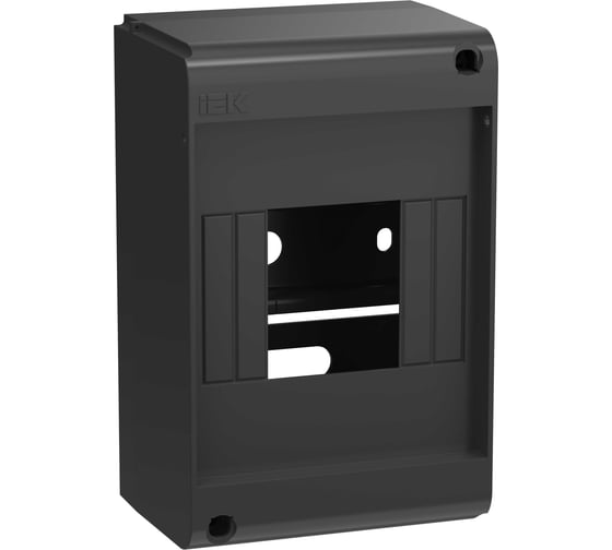 Изображение товара Корпус пластиковый IEK UNION Mini КМПн-4 IP20 без двери черный UIM-KP71-N-04-20-K02