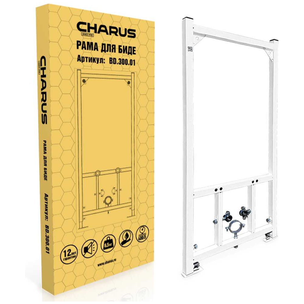 Изображение товара Рамная инсталляция CHARUS BD300.01 для подвесного биде 1120x500x100 мм