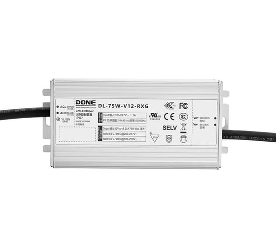 Изображение товара Источник питания Fibox DL-75W-V24D-RXG AC-DC Done Electronic Т03761299