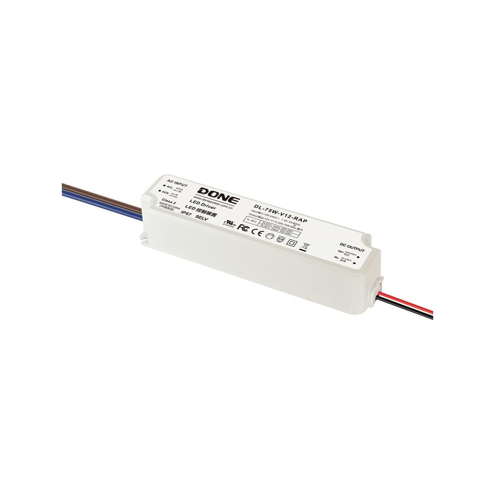 Изображение товара Источник питания Fibox DL-75W-V12-RAP --- 12 В, импульсный, 0.075 кВт