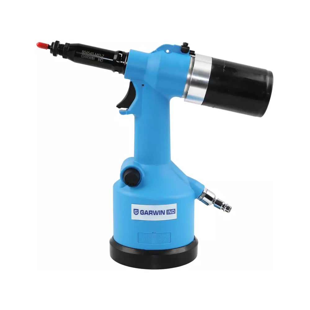 Изображение товара Заклепочный пистолет пневмогидравлический резьбовой GARWIN M3-M12 нерж. сталь; 19000Н; ход 7мм 804540-M12-7