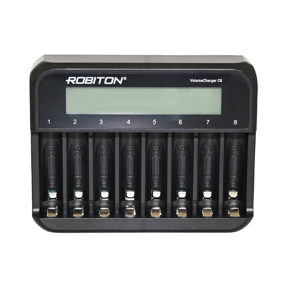 Изображение товара Зарядное устройство ROBITON VolumeCharger С8 с дисплеем BL1 19865