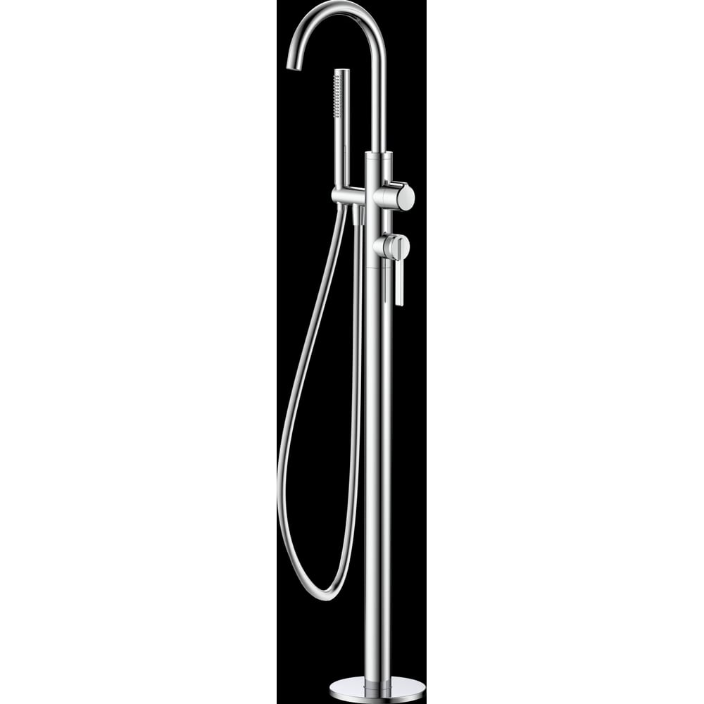 Изображение товара Напольный смеситель для ванны с душем DQ Bonn хром DA1706001