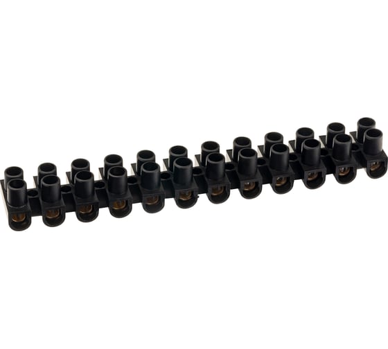 Изображение товара Винтовая клемма duwi ЗВИ-5 полипропилен 2,5-6мм2 12пар 120С черный, 26623 5