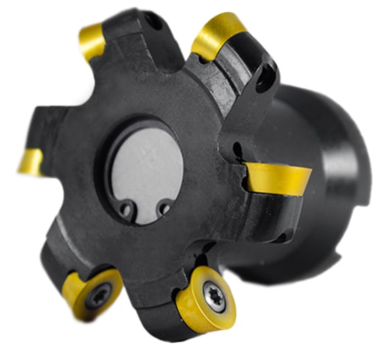 Изображение товара Фреза дисковая Русский Инструмент 63х10х22 R=5 с механическим креплением круглых пл-н RDEW 10T3MOT Z=6 СОЖ AS100-R063.10.06.A22.C NOX ri.443.39