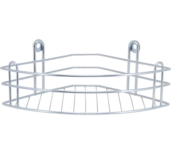 Изображение товара Полка для ванной Rosenberg 1-ярусная, угловая RUS-385019-1 Zn